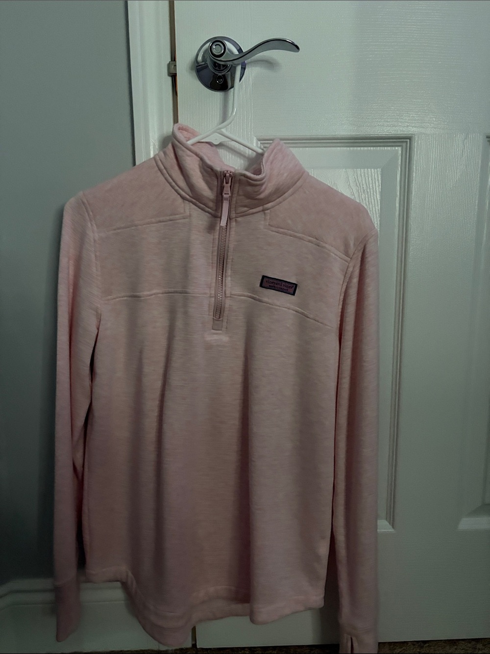 Vineyard Vines Pale Pink Half-Zip Pullover